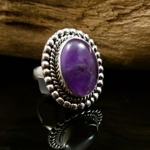 Amethyst and  Sterling Silver